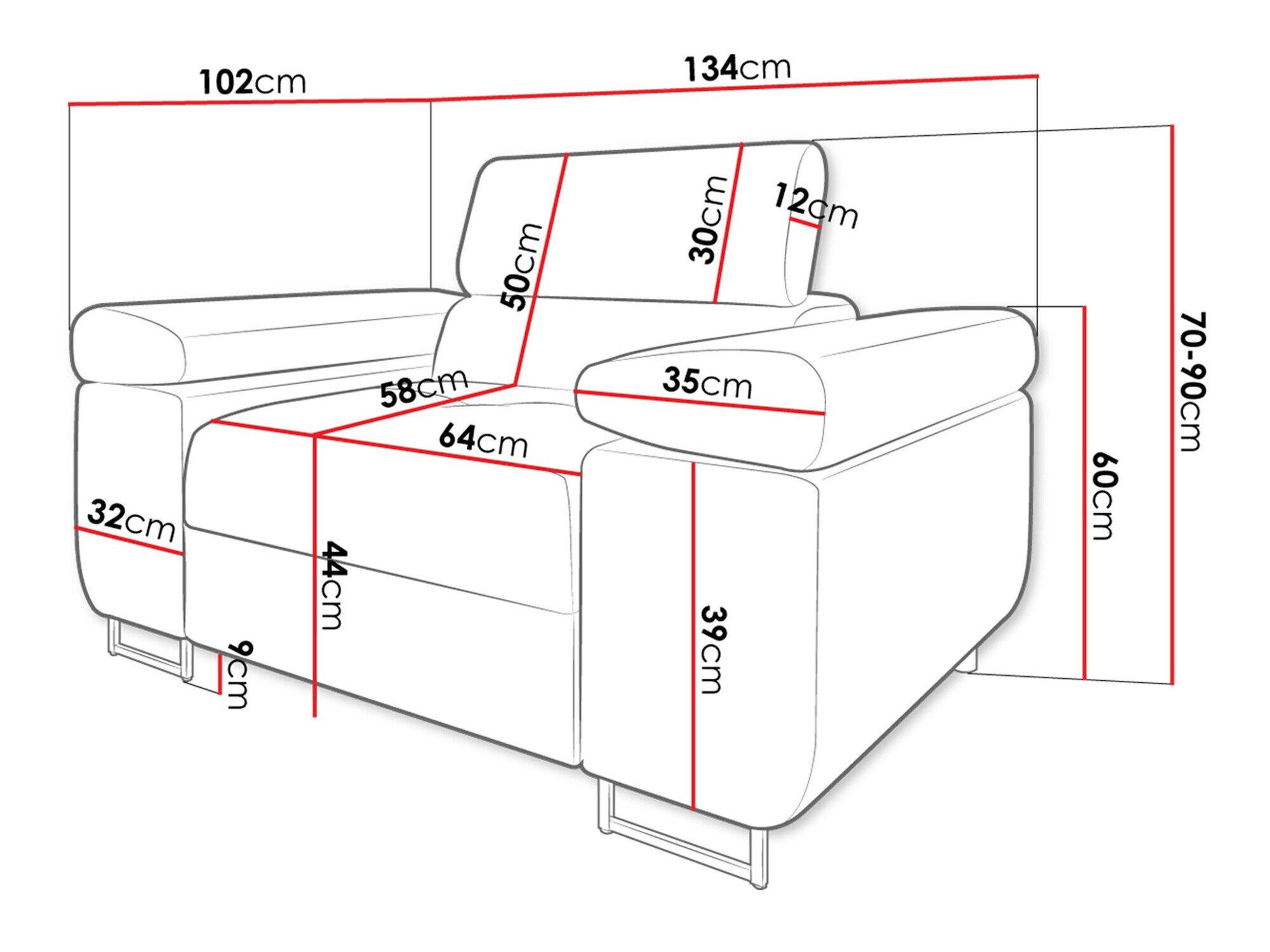 Lænestol Comfivo Eliferu 106 (Poso 110)