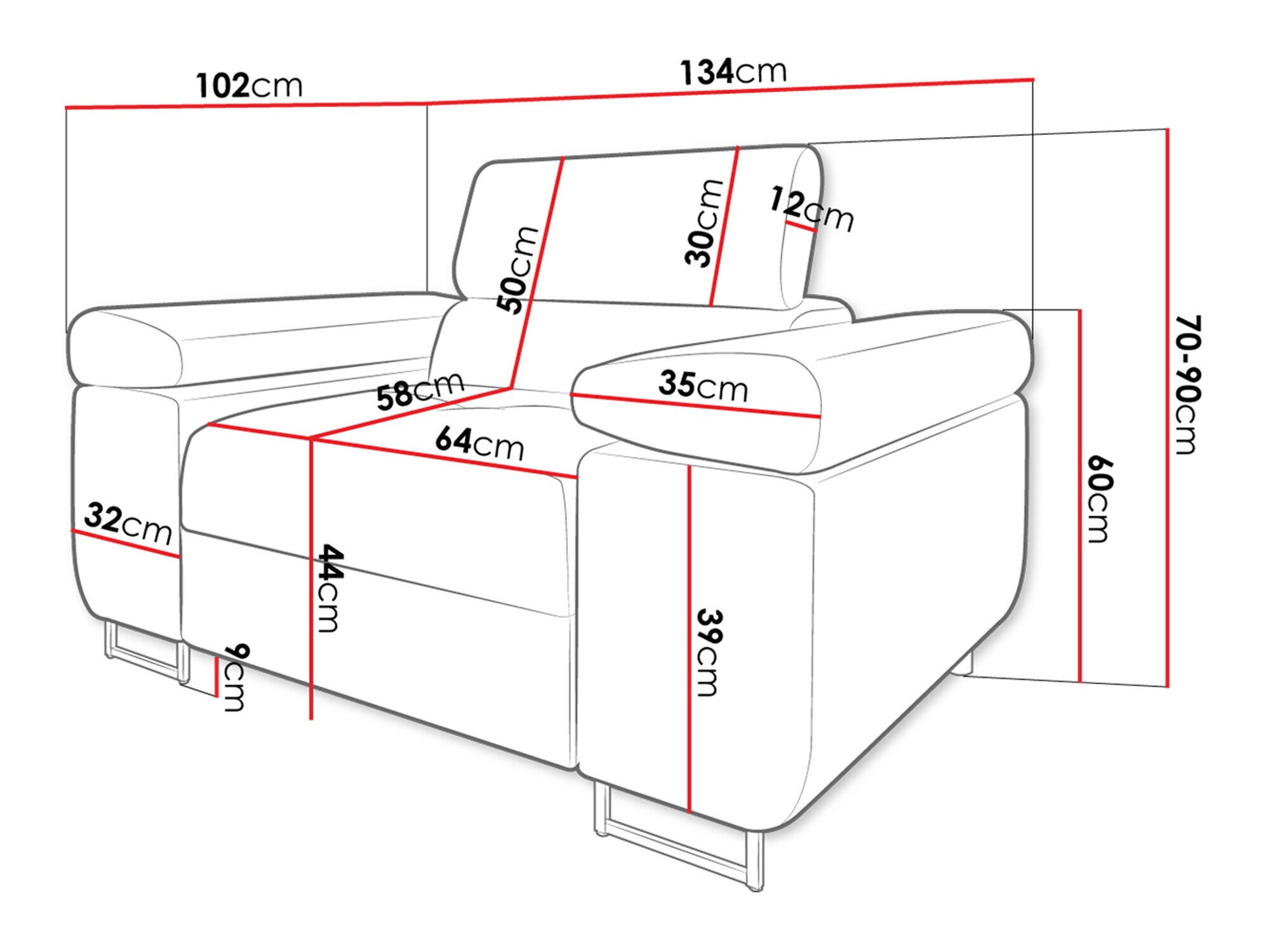 Lænestol Comfivo Eliferu 106 (Poso 39)