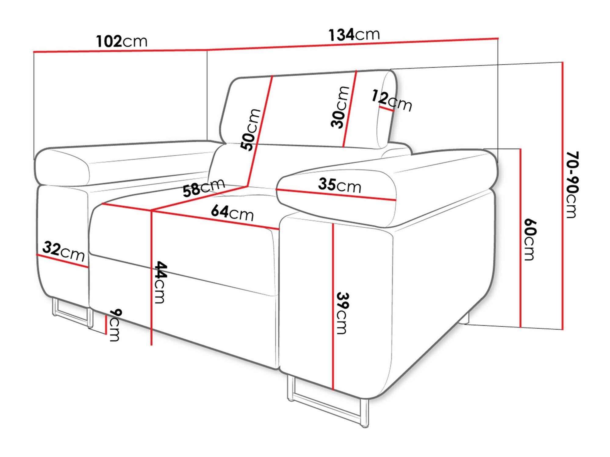 Lænestol Comfivo Eliferu 106 (Soft 011 + Lux 06)