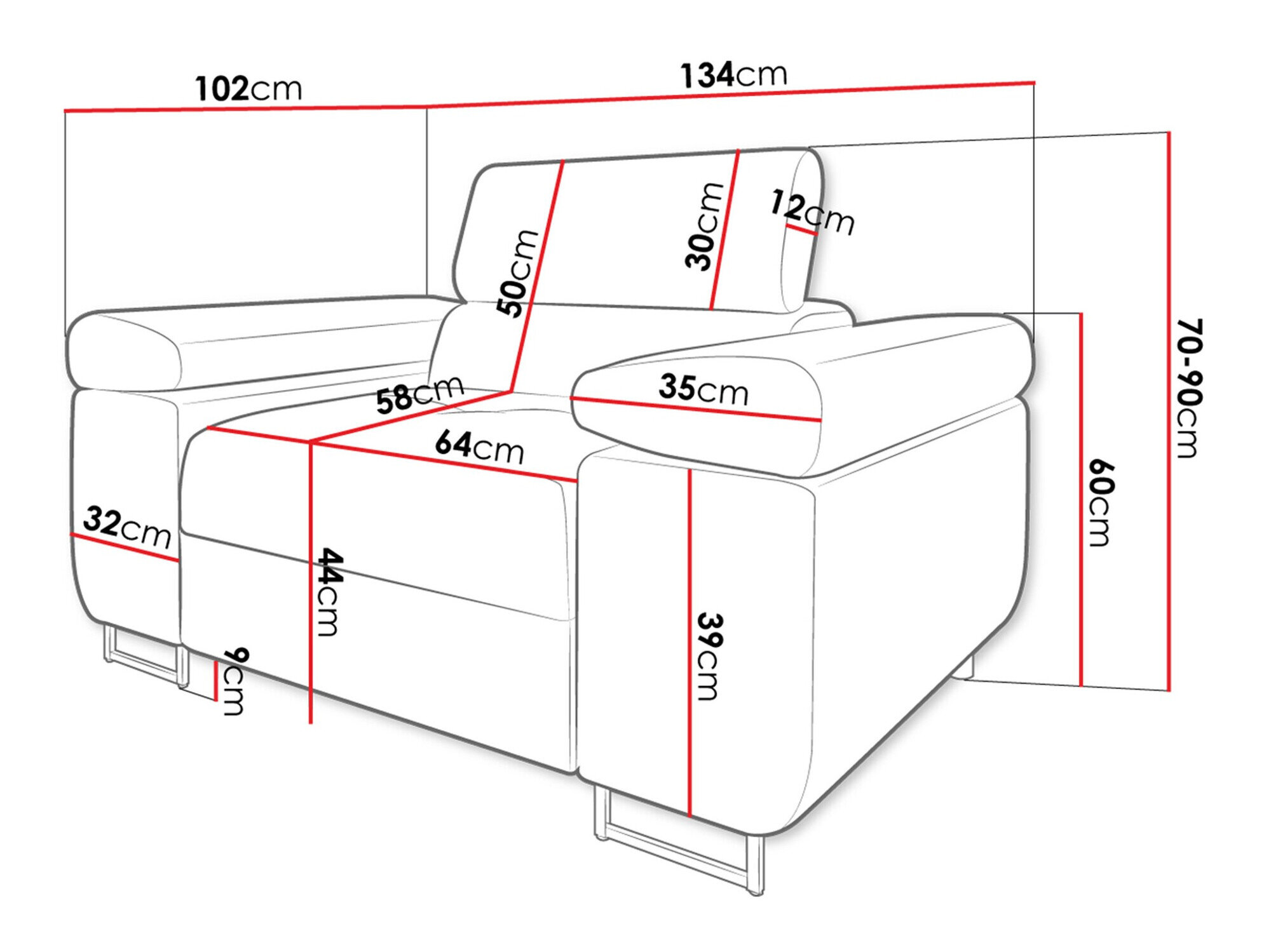 Lænestol Comfivo Eliferu 106 (Soft 066 + Lux 03)