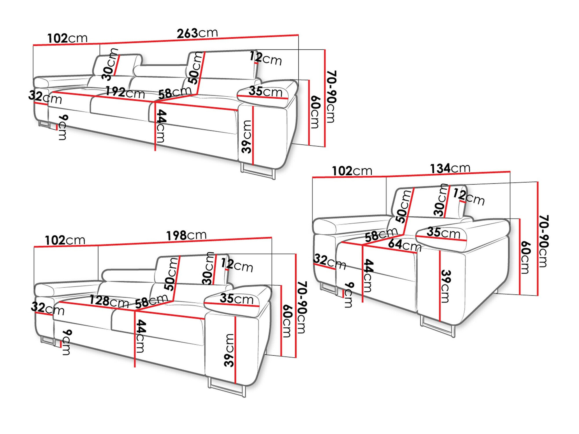 Polstret møbelsæt Comfivo Eliferu 107 (Manila 16)