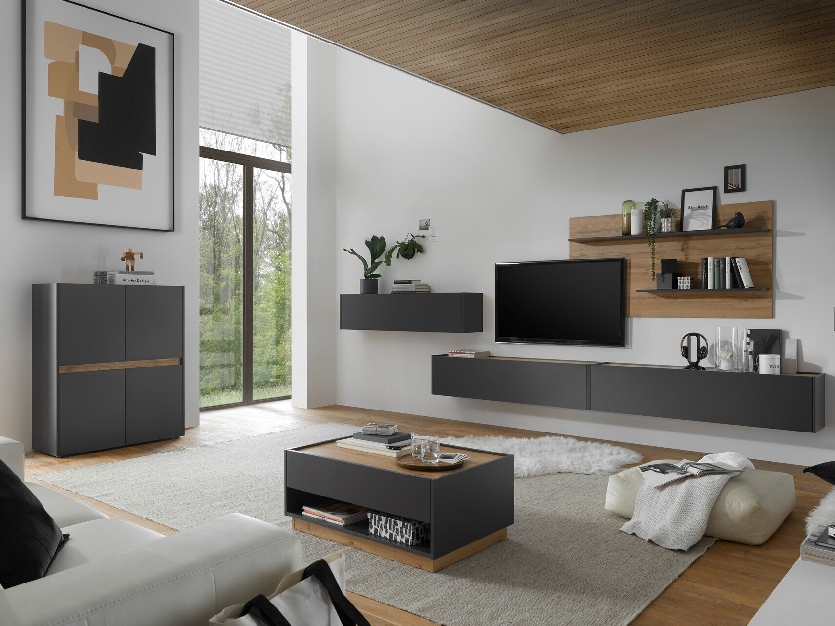 Sofabord Elbsori 123 (Antracit + Wotan eg)