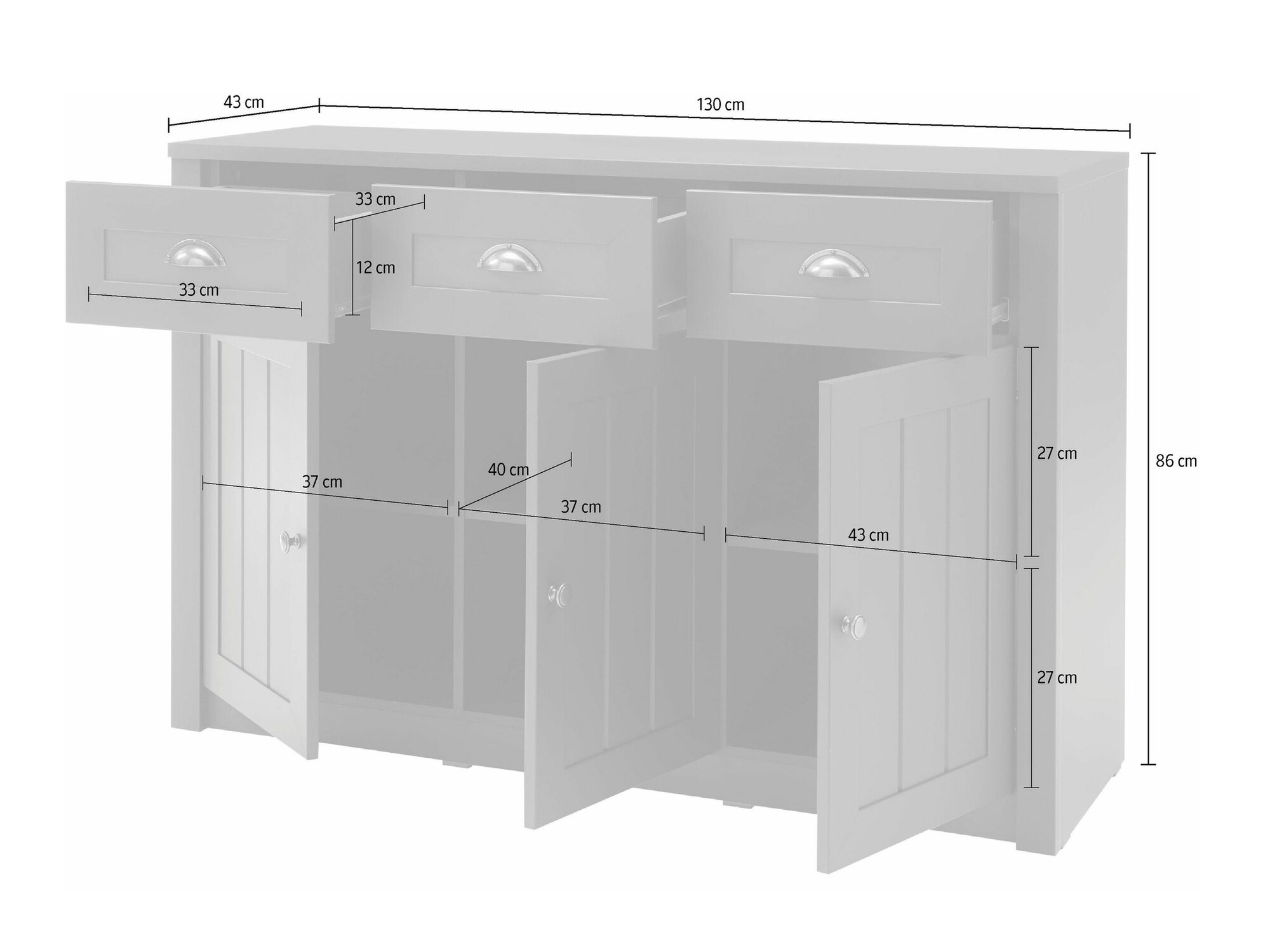 Kommode Evalira 105