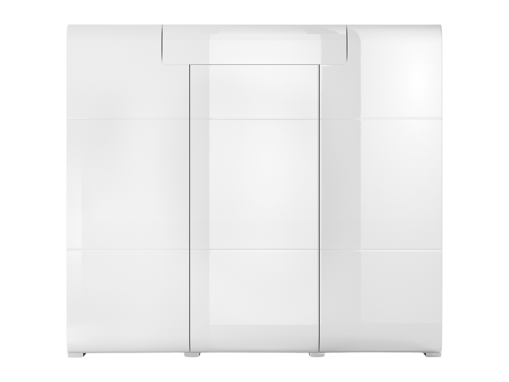 Kommode Torsone 112 (Hvid + Glansfuld hvid)