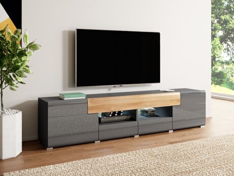 TV-bord Torsone 113 (Antracit + Gloss antracit + Grandson eg)