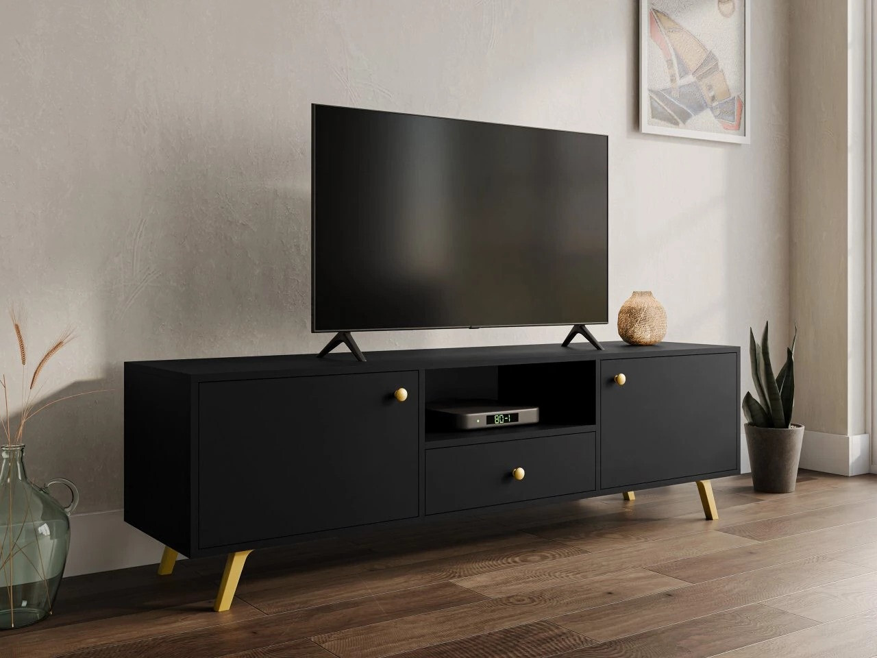 TV-bord Monfera 104 (Sort)