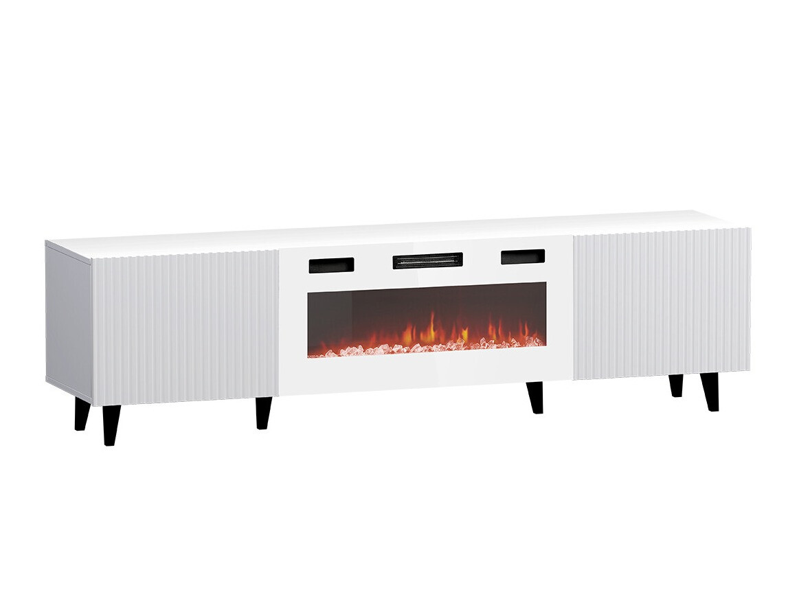 TV-bord Dicto II (Hvid + Sort)