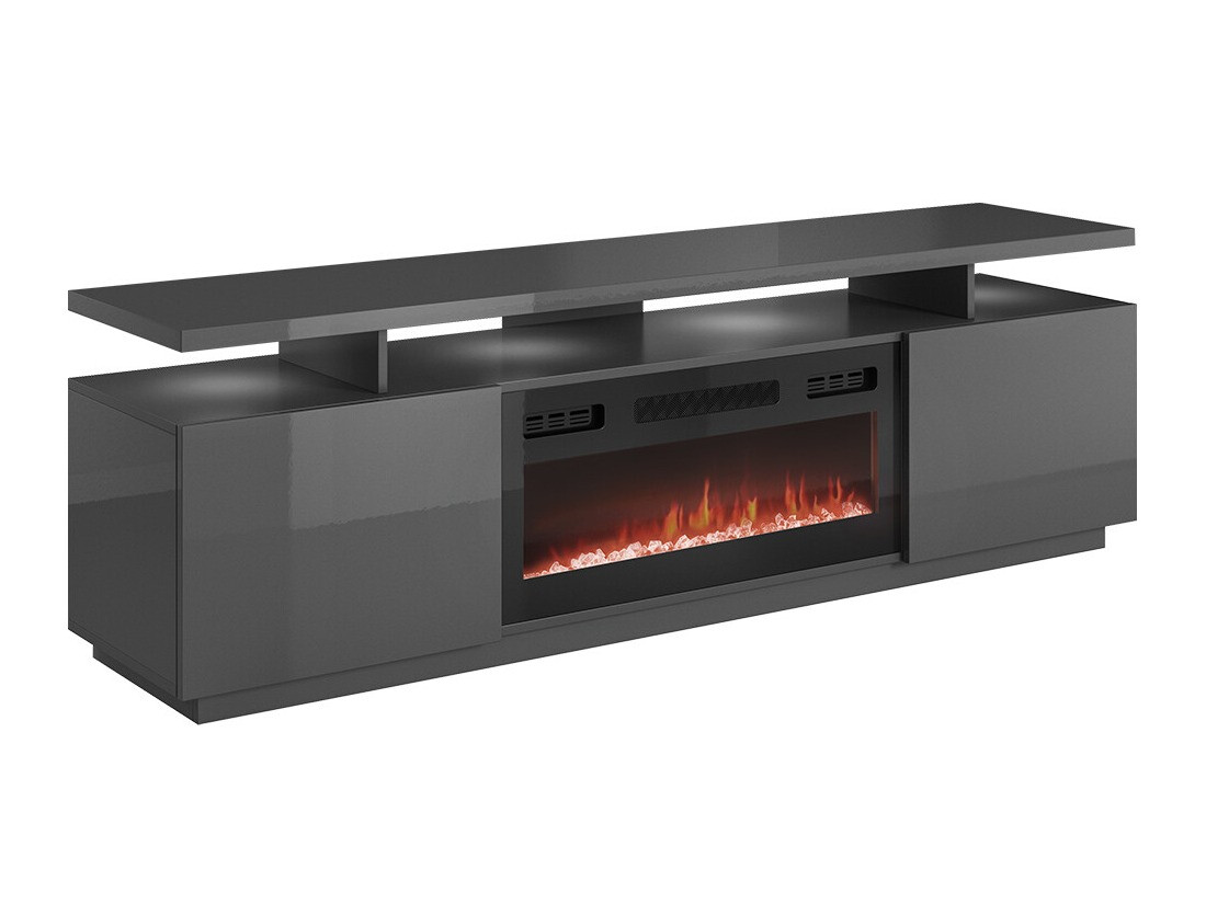 TV-bord Figura I (Grafit + Glansfuld grafit)