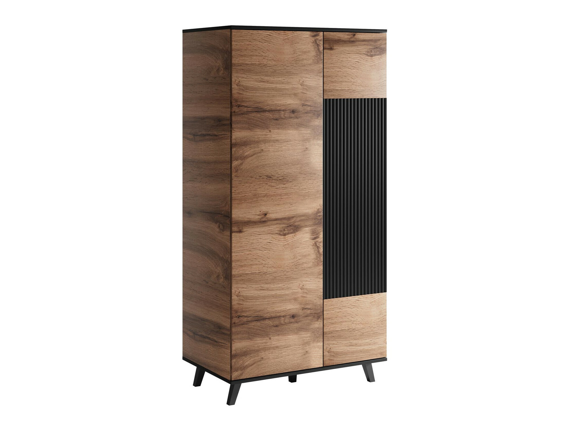 Garderobeskab Luelia 113 (Sort + Wotan eg)