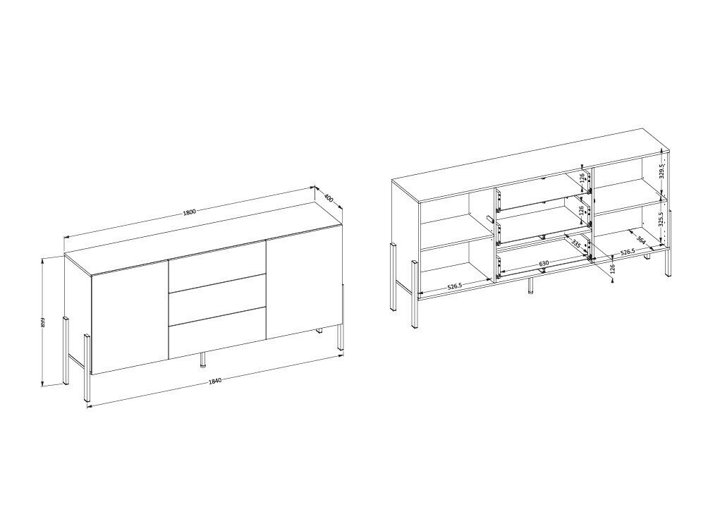 Kommode Etsore 101 (Kashmir)