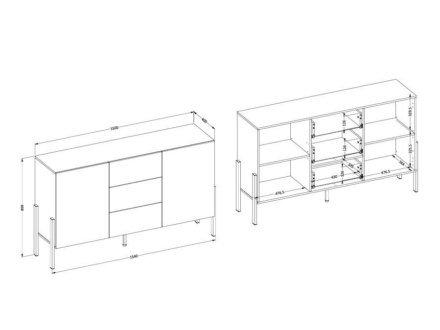 Kommode Etsore 104 (Kashmir)