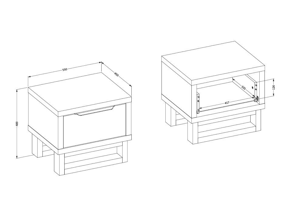 Sengebord Avicavu 116