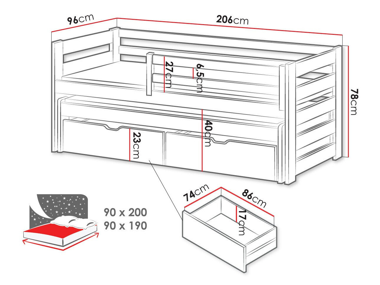 Seng Vista 113 (Fyrretræ)