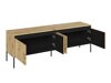 TV-bord Fernolu 104 (Artisan eg + Sort)