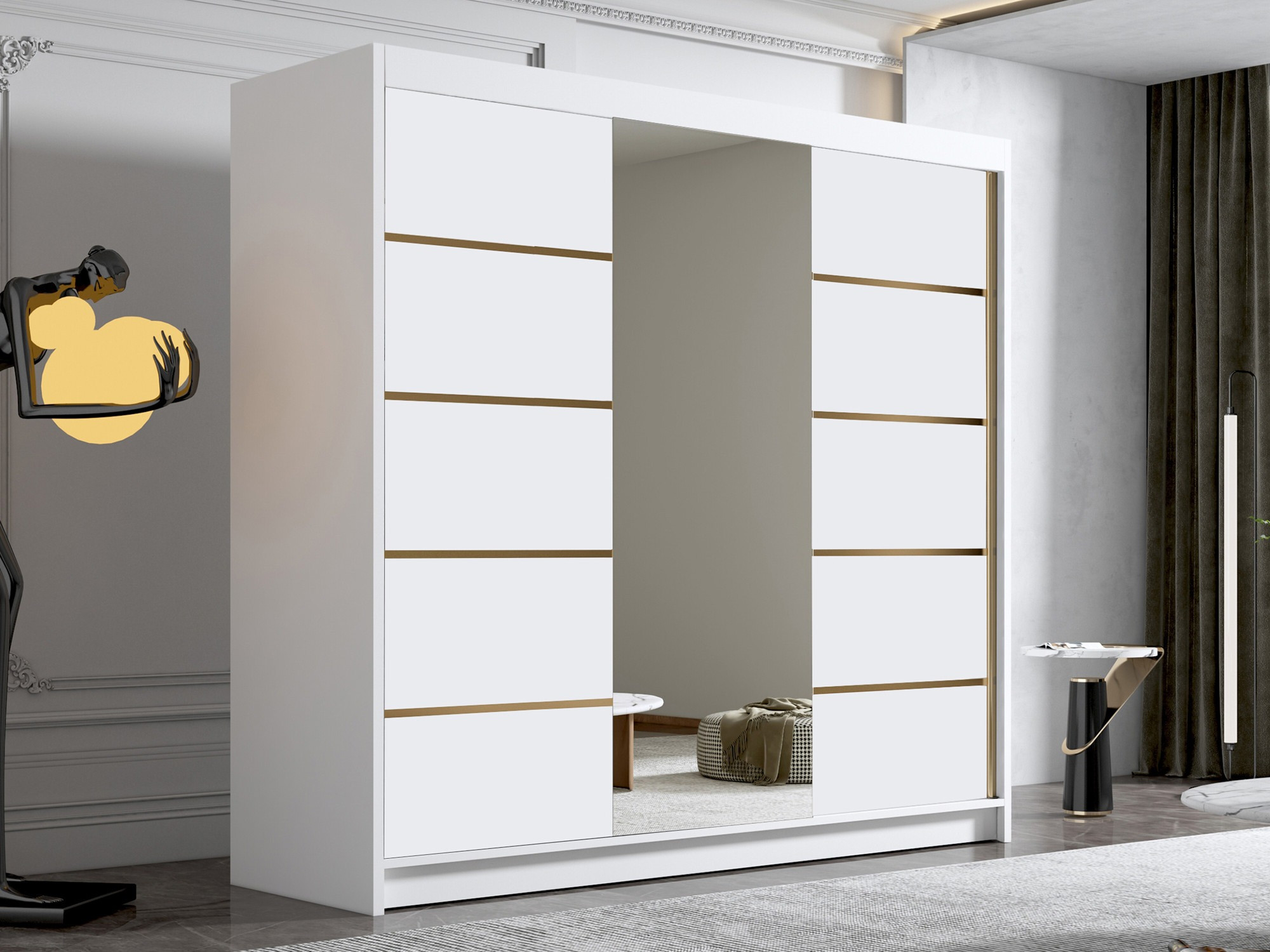 Garderobeskab Closico Plenor VI (Hvid)