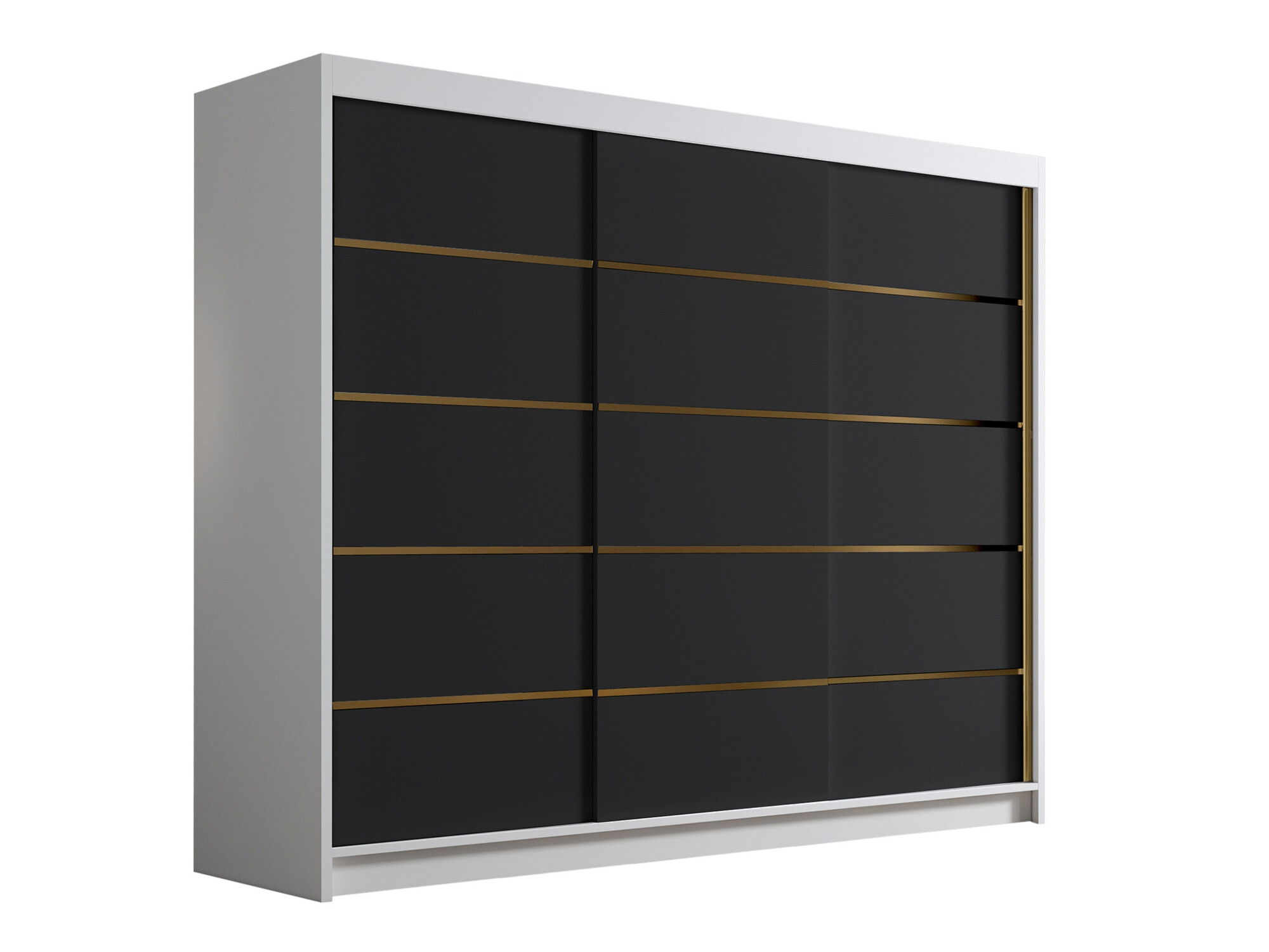 Garderobeskab Closico Veltron II (Hvid + Sort)