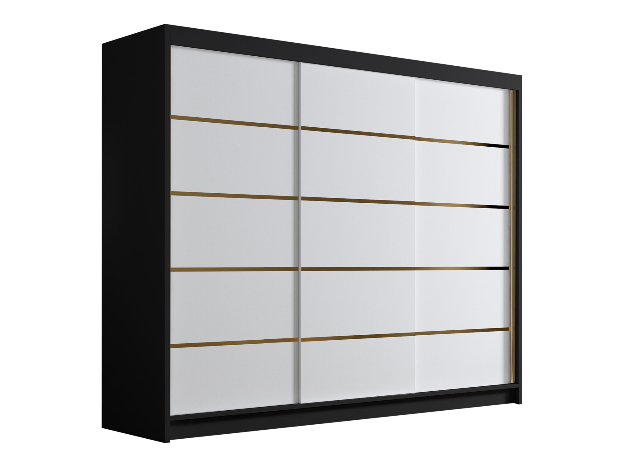 Garderobeskab Closico Veltron II (Sort + Hvid)