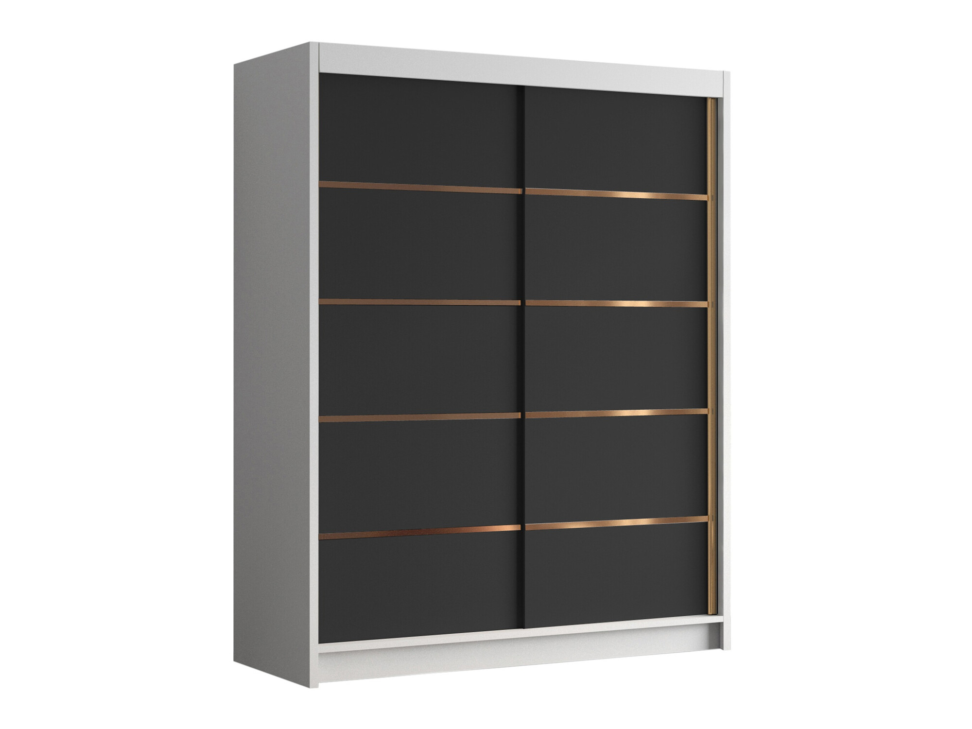 Garderobeskab Closico Capsa III (Hvid + Sort)