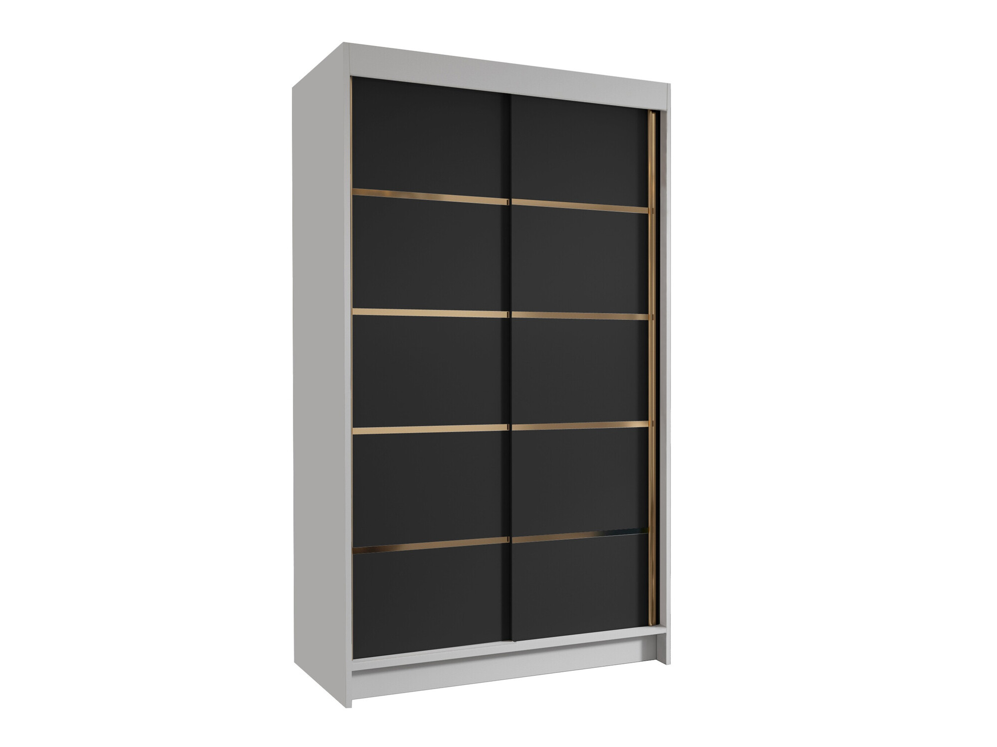 Garderobeskab Closico Corden III (Hvid + Sort)