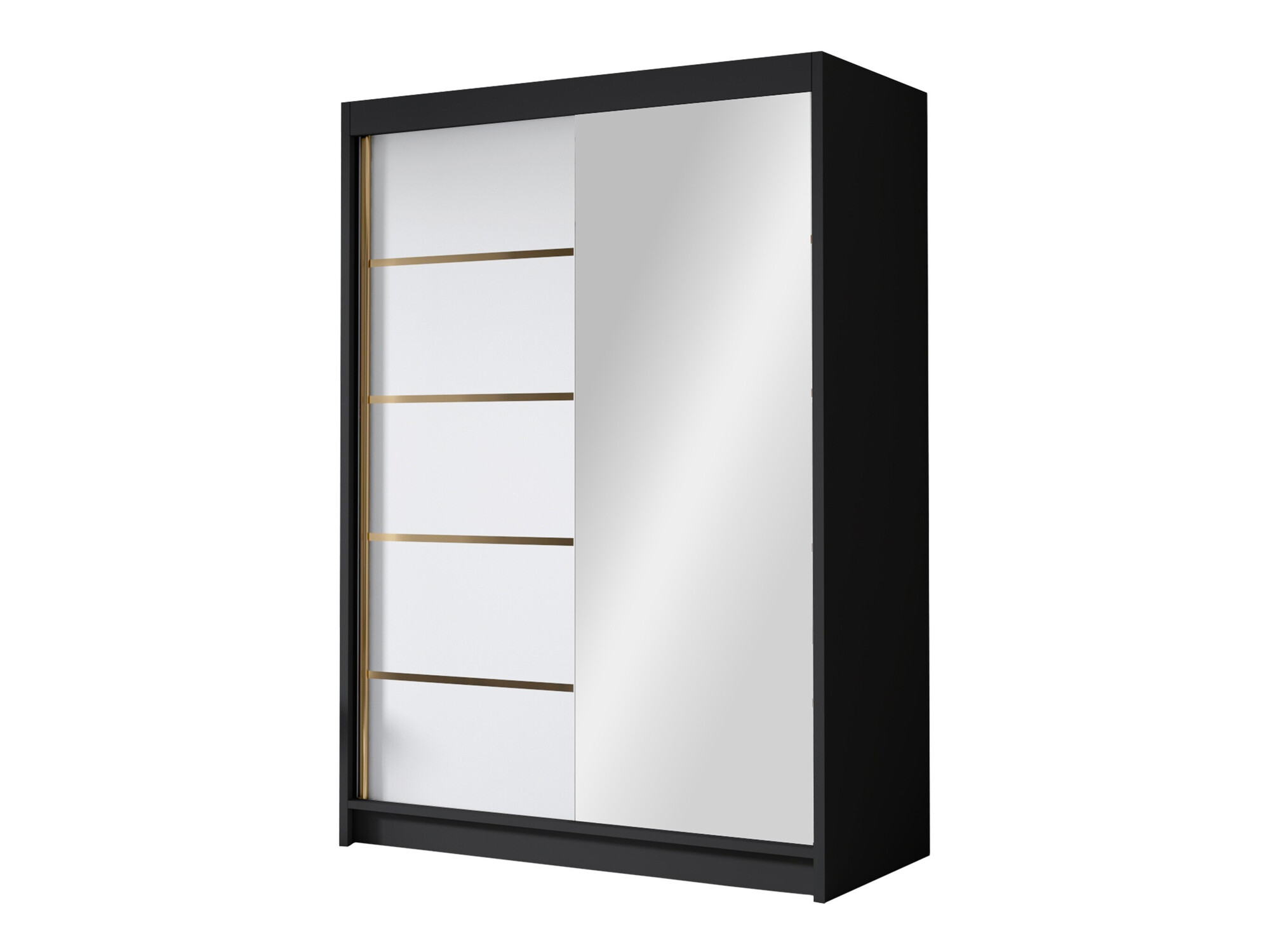 Garderobeskab Closico Fornix III (Sort + Hvid)