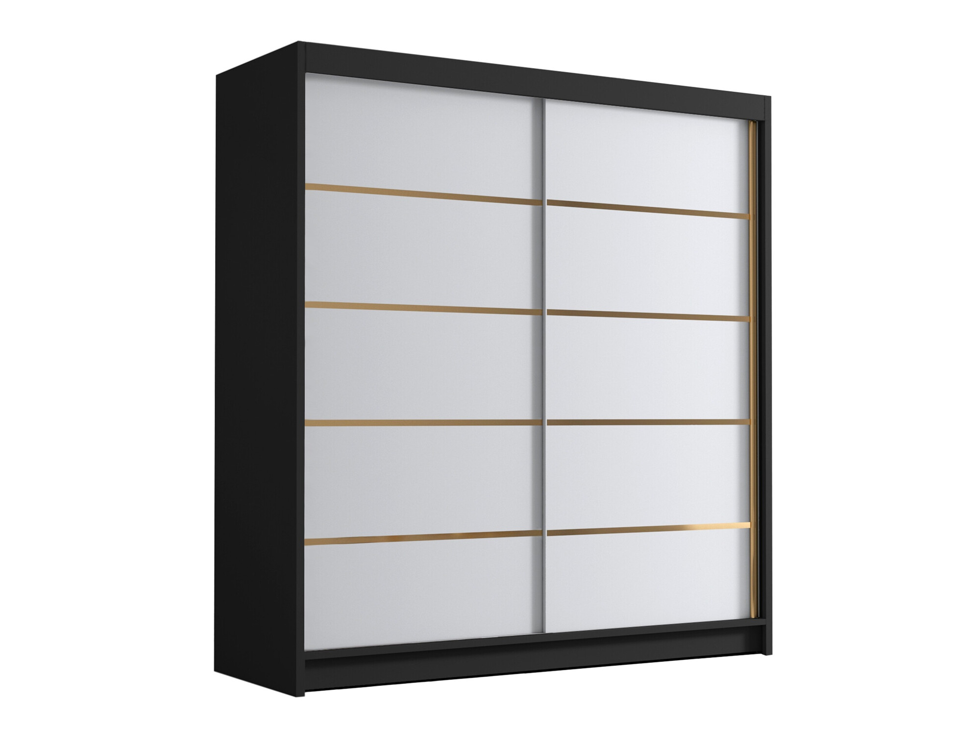 Garderobeskab Closico Vallor III (Sort + Hvid)