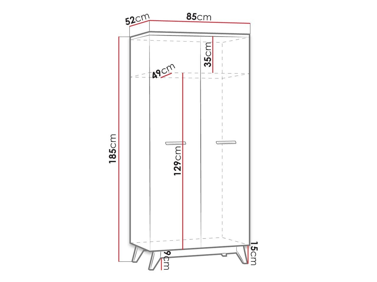 Garderobeskab Sorvera 100
