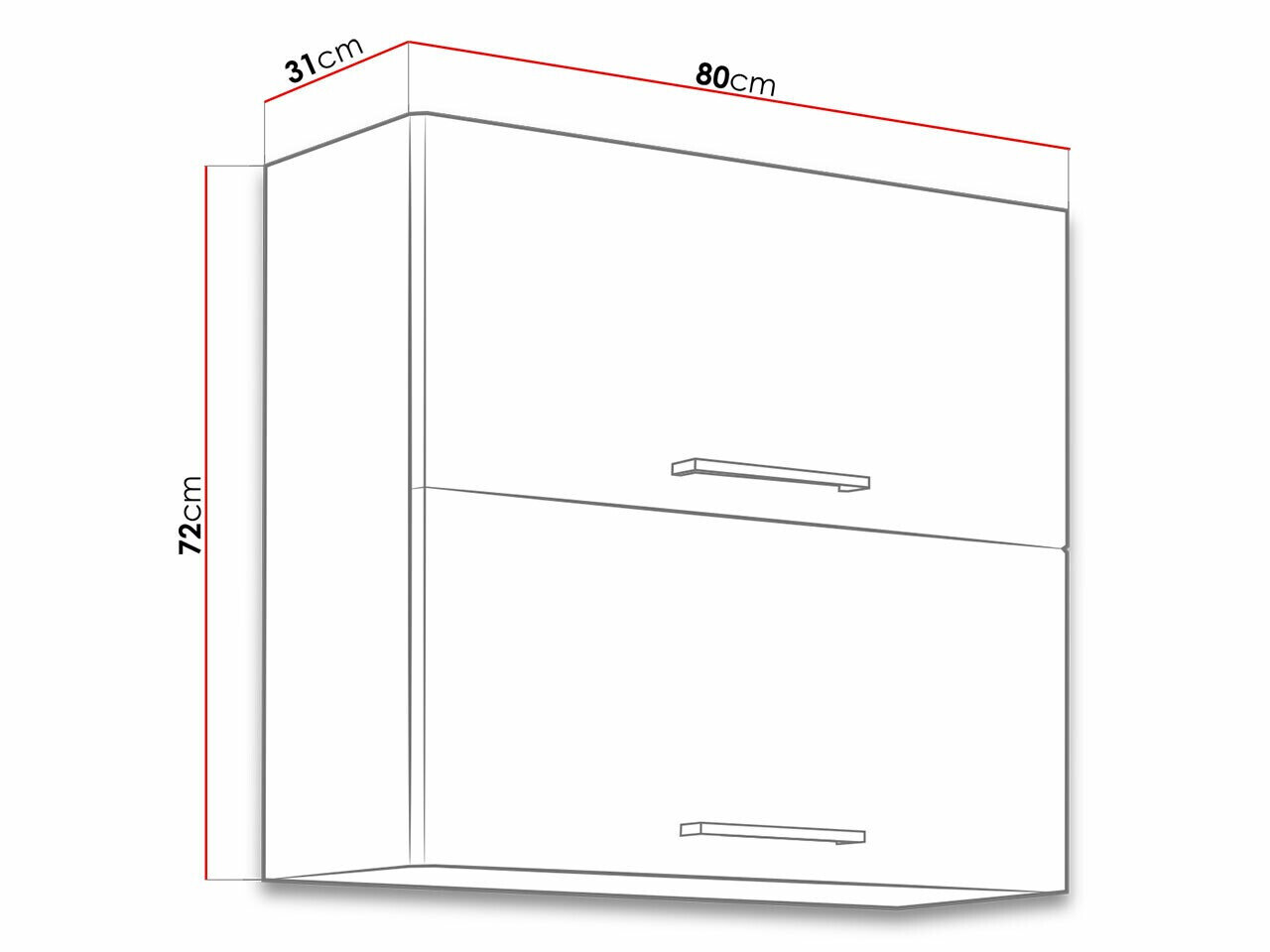 Modulvægskab Wood Dark 107