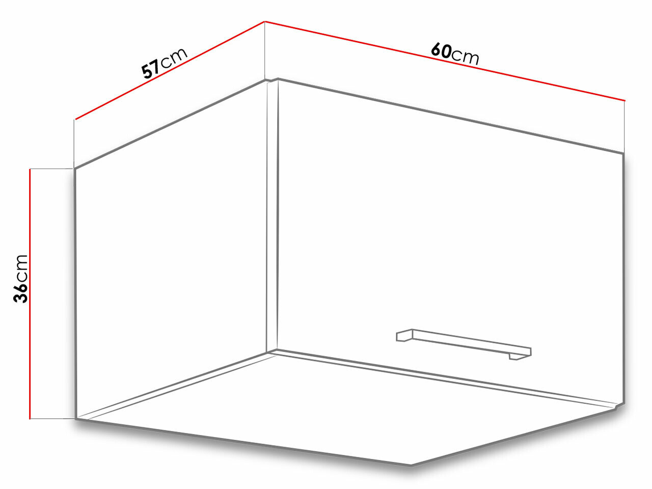 Modulvægskab Wood Dark 110