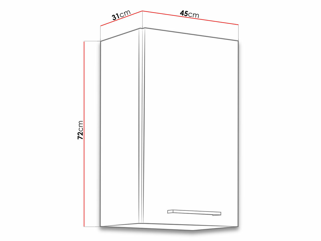 Modulvægskab Wood Dark 112