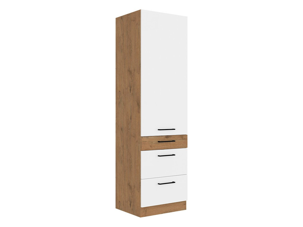 Modulskab med låger Wood White 127