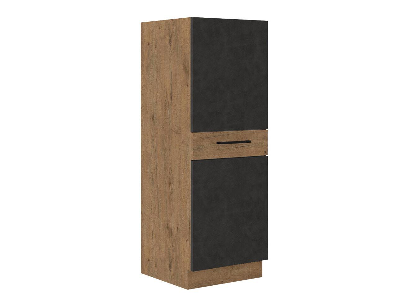 Modulskab med skuffe og låger Wood Grey 100
