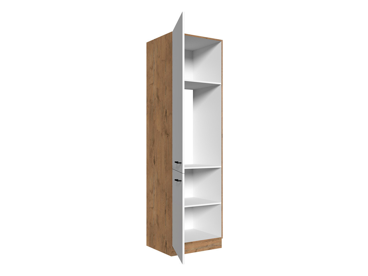 Modulskab med låger Wood White 135
