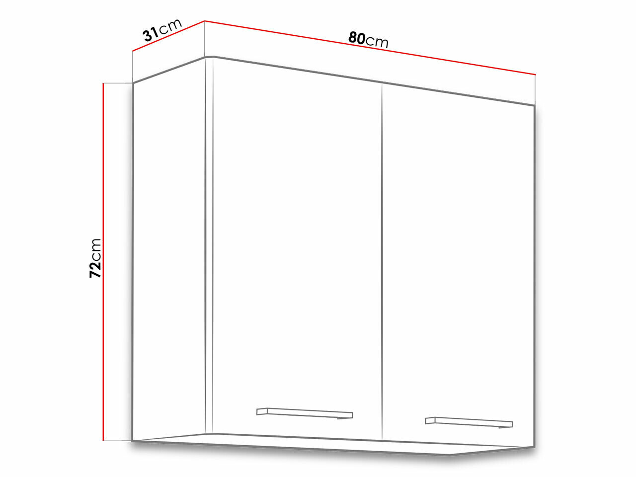 Modulvægskab Wood Dark 126