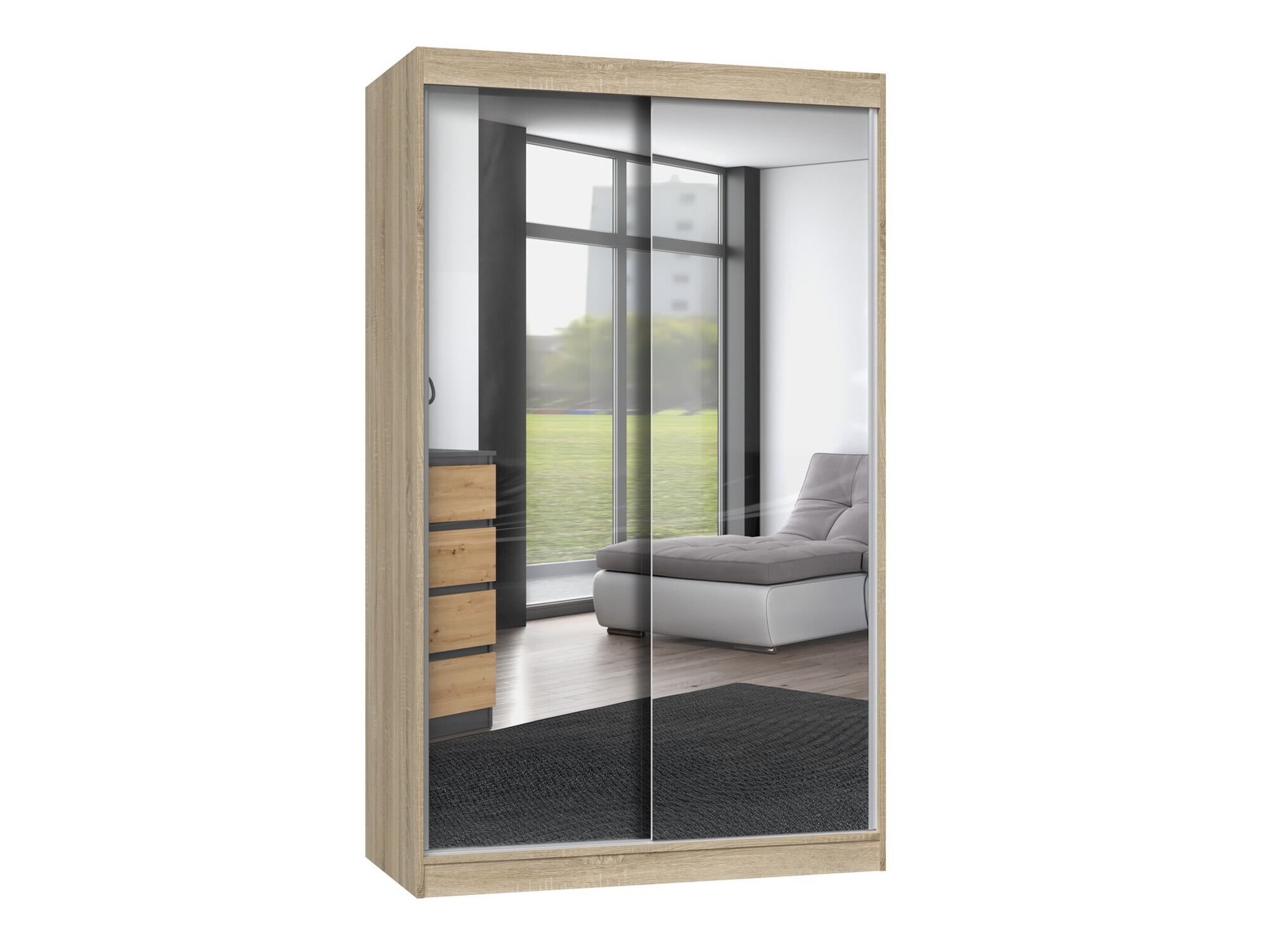 Garderobeskab Mandeville 158 (Sonoma eg)