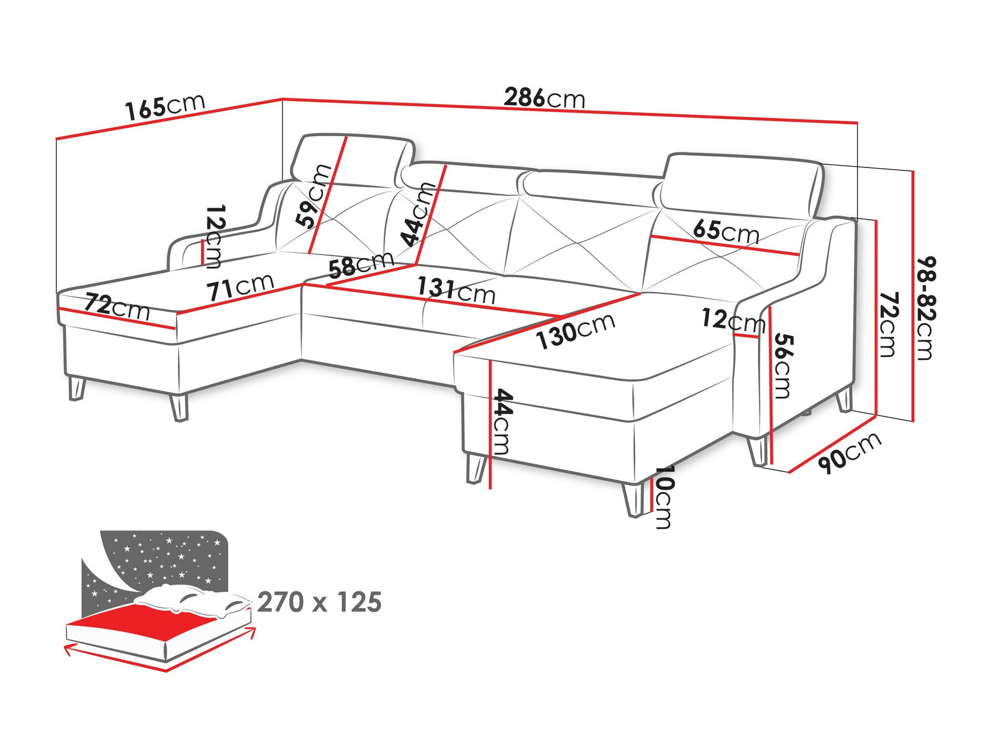 Hjørnesofa Temple 129 (Paros 05)