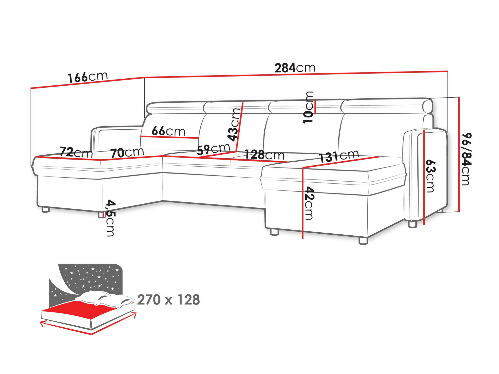 Hjørnesofa Temple 130 (Enjoy New 4)