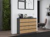 Kommode Elbvelu 101 (Antracit + Artisan eg)