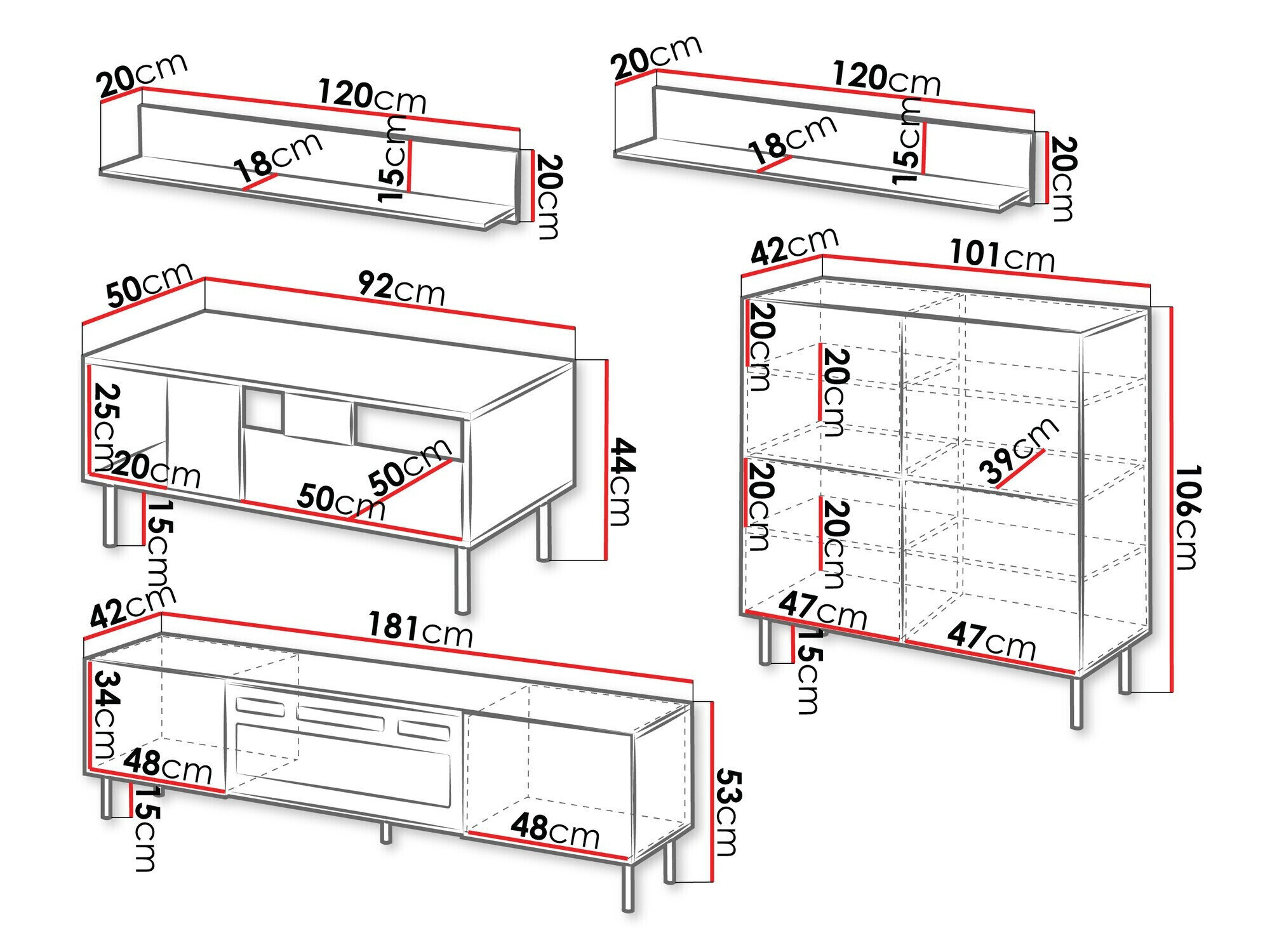 Stuemøbelsæt Livsevi 110