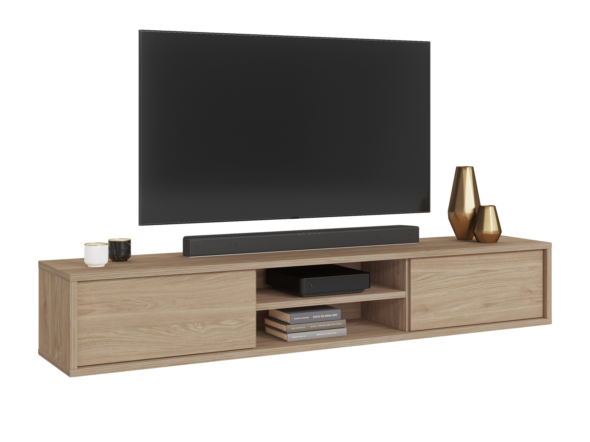 TV-bord Austin 326 (Egetræ)