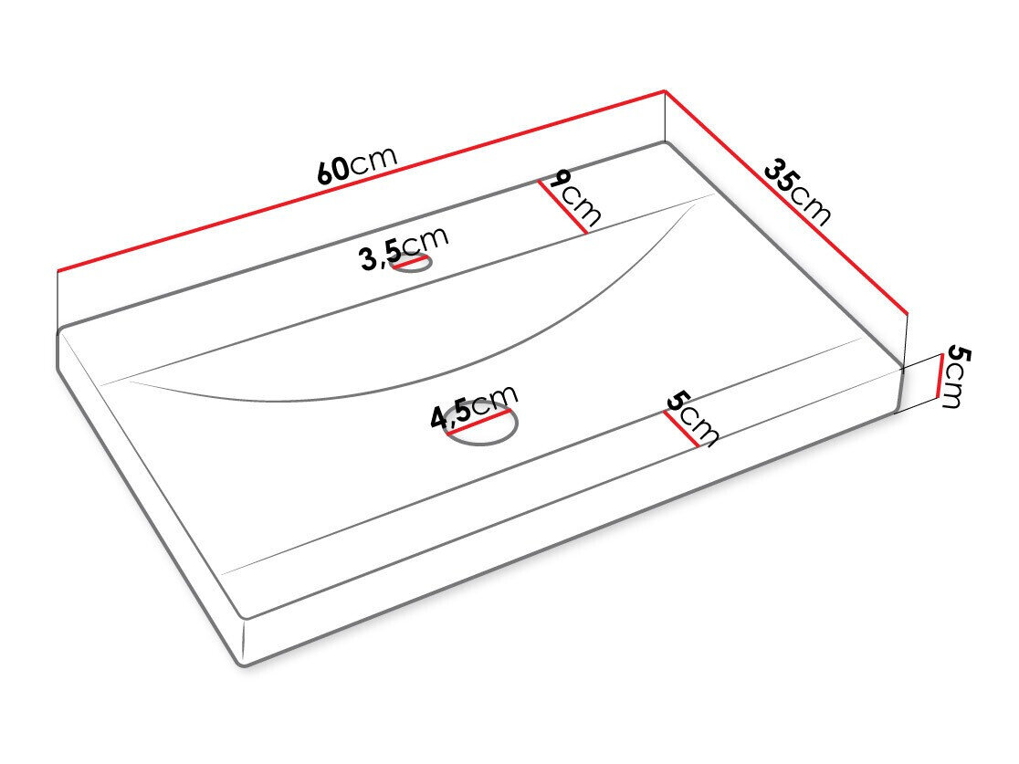 Badeværelsessæt Sarasota 168 (Matera grå + Kastanje)