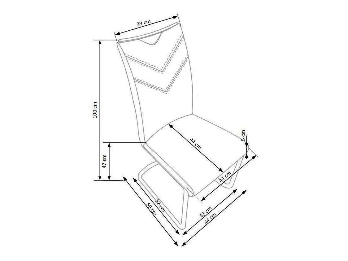 Stol Houston 557 (Sort)
