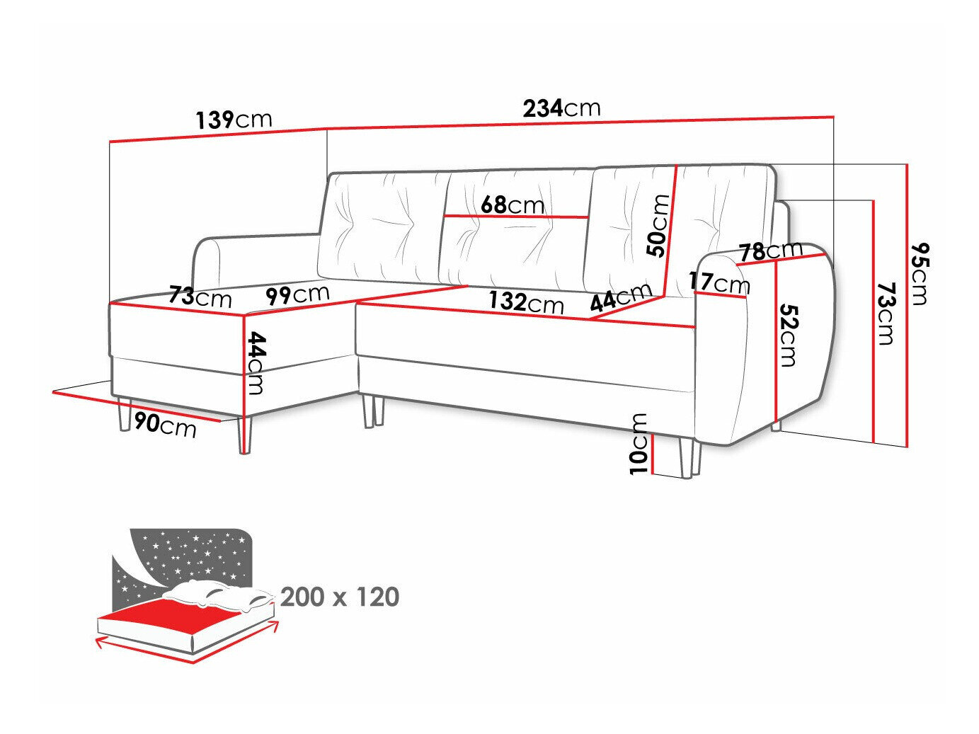 Hjørnesofa Memphis 109 (Itaka 15)