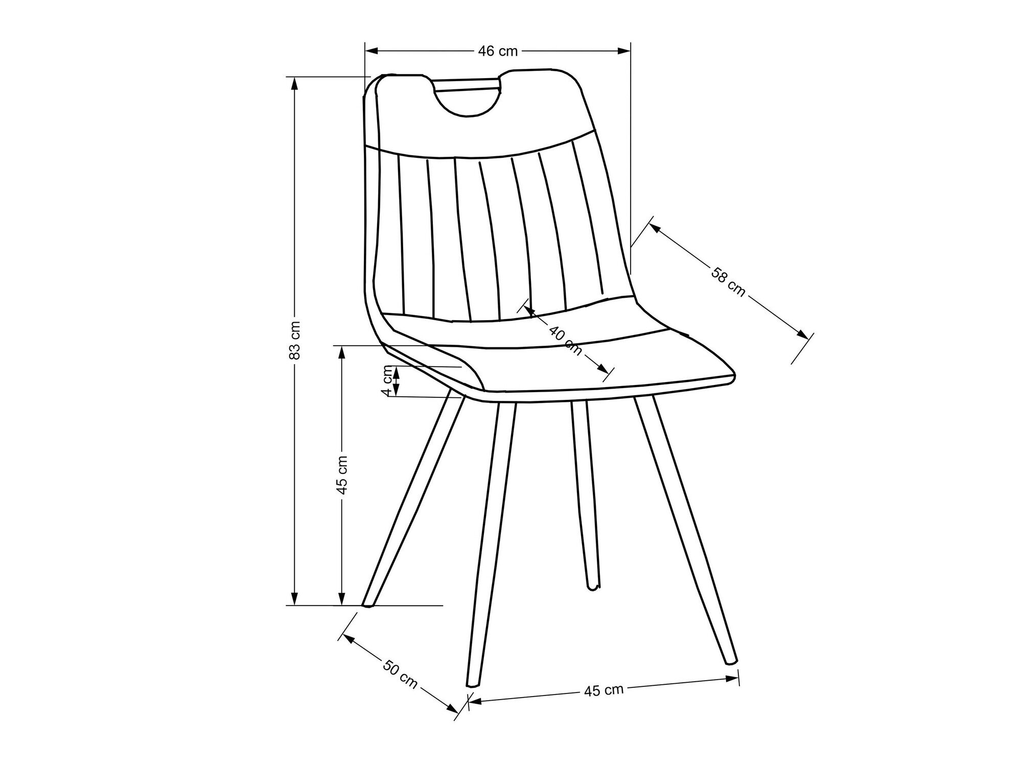 Stol Houston 1644 (Gul)