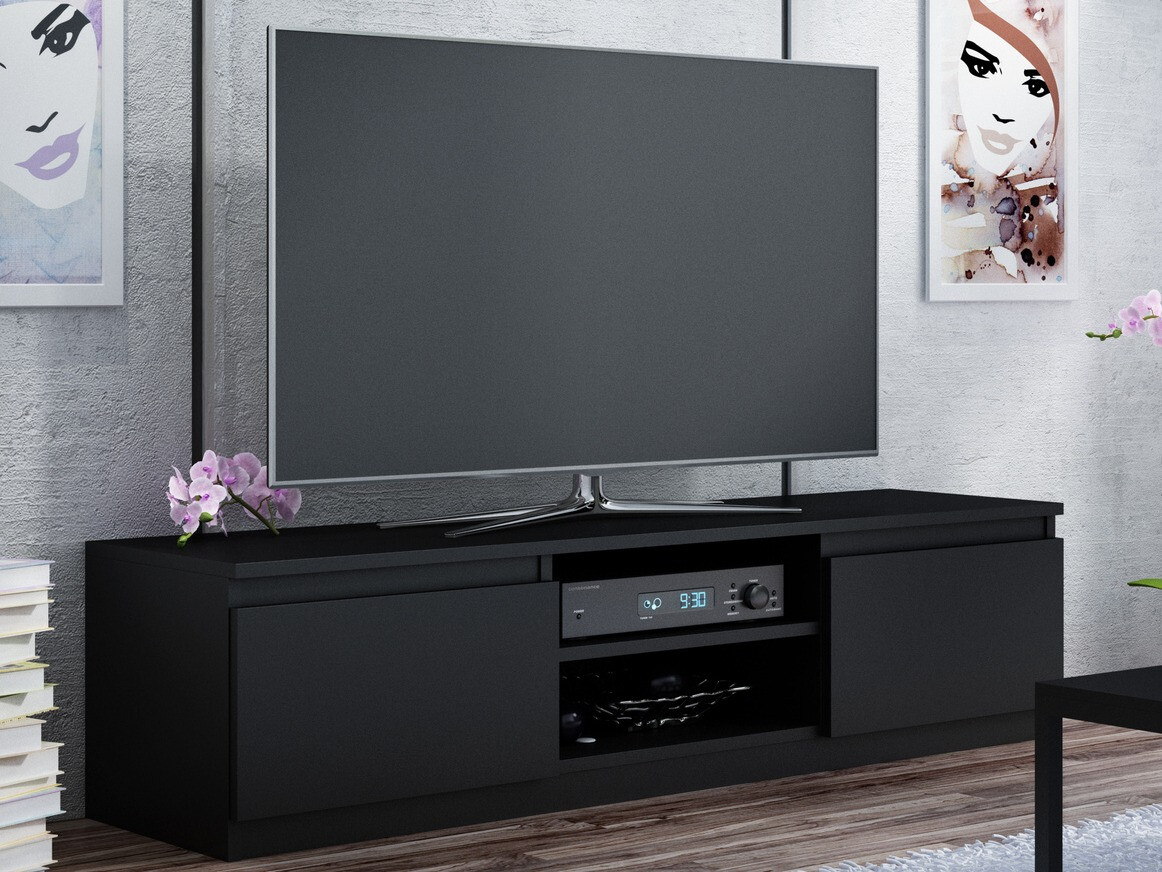 TV-bord Elbvelu 125 (Sort)