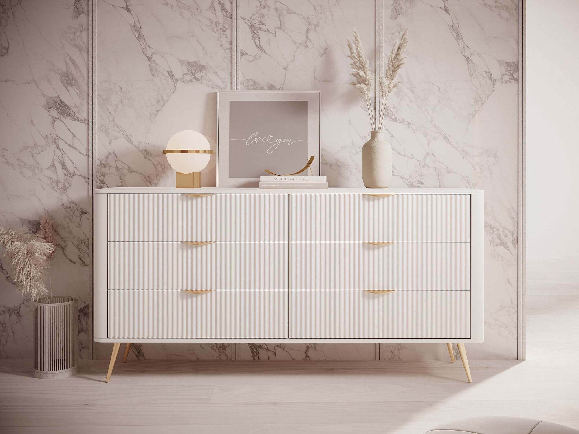 Kommode Lectum II (Beige)
