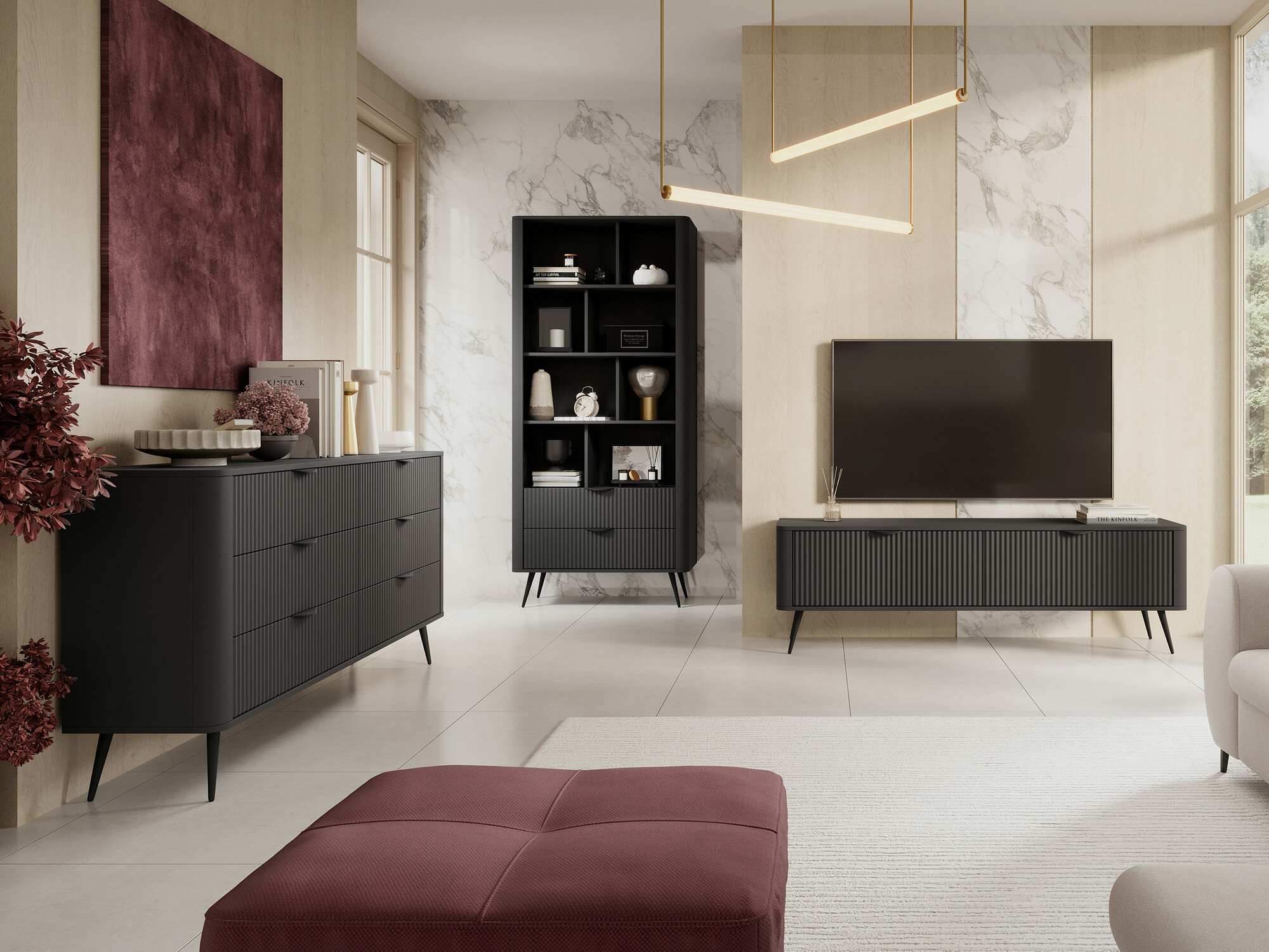 Kommode Lectum II (Grafit)
