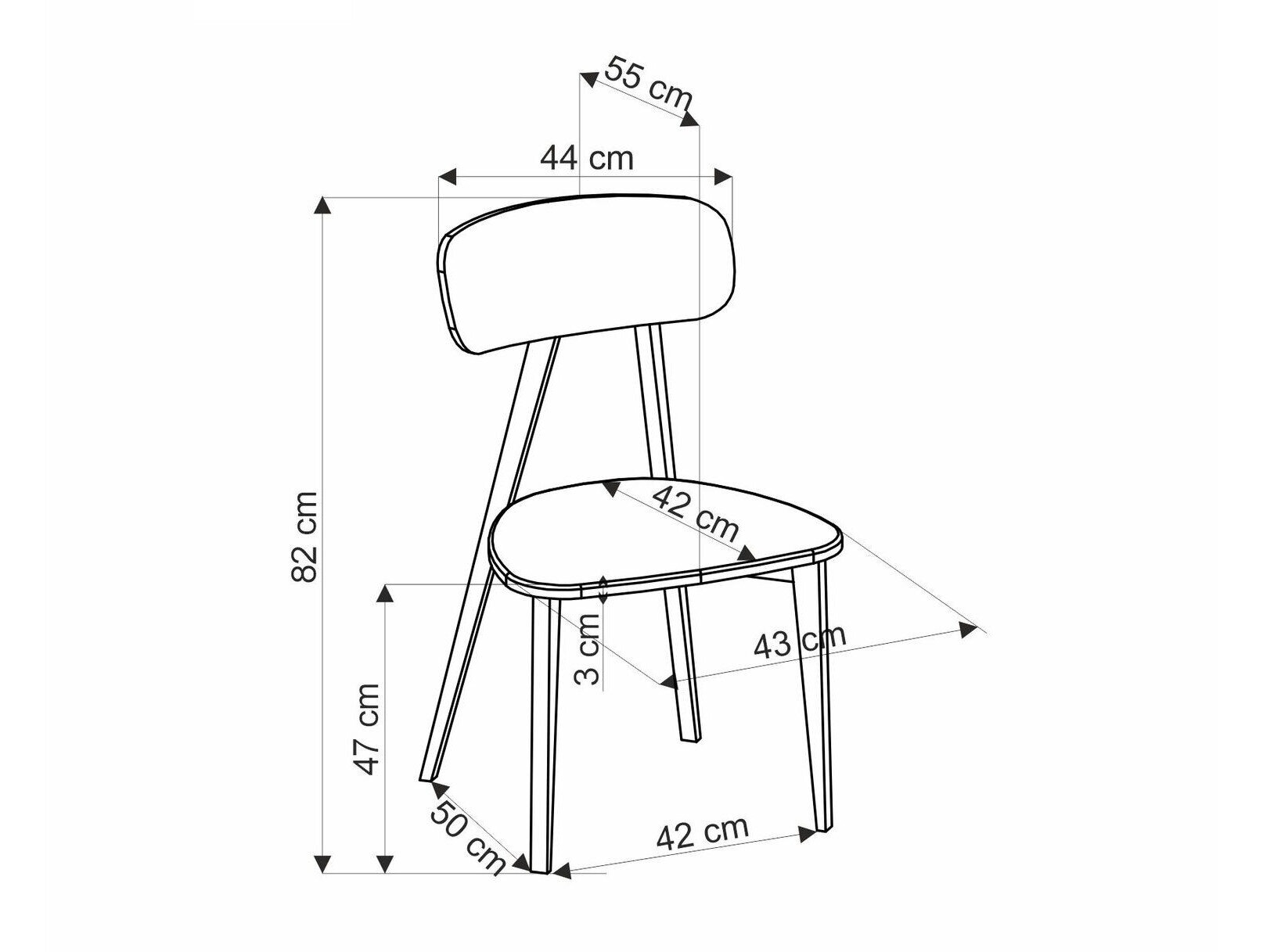 Stol Houston 1678 (Grå)