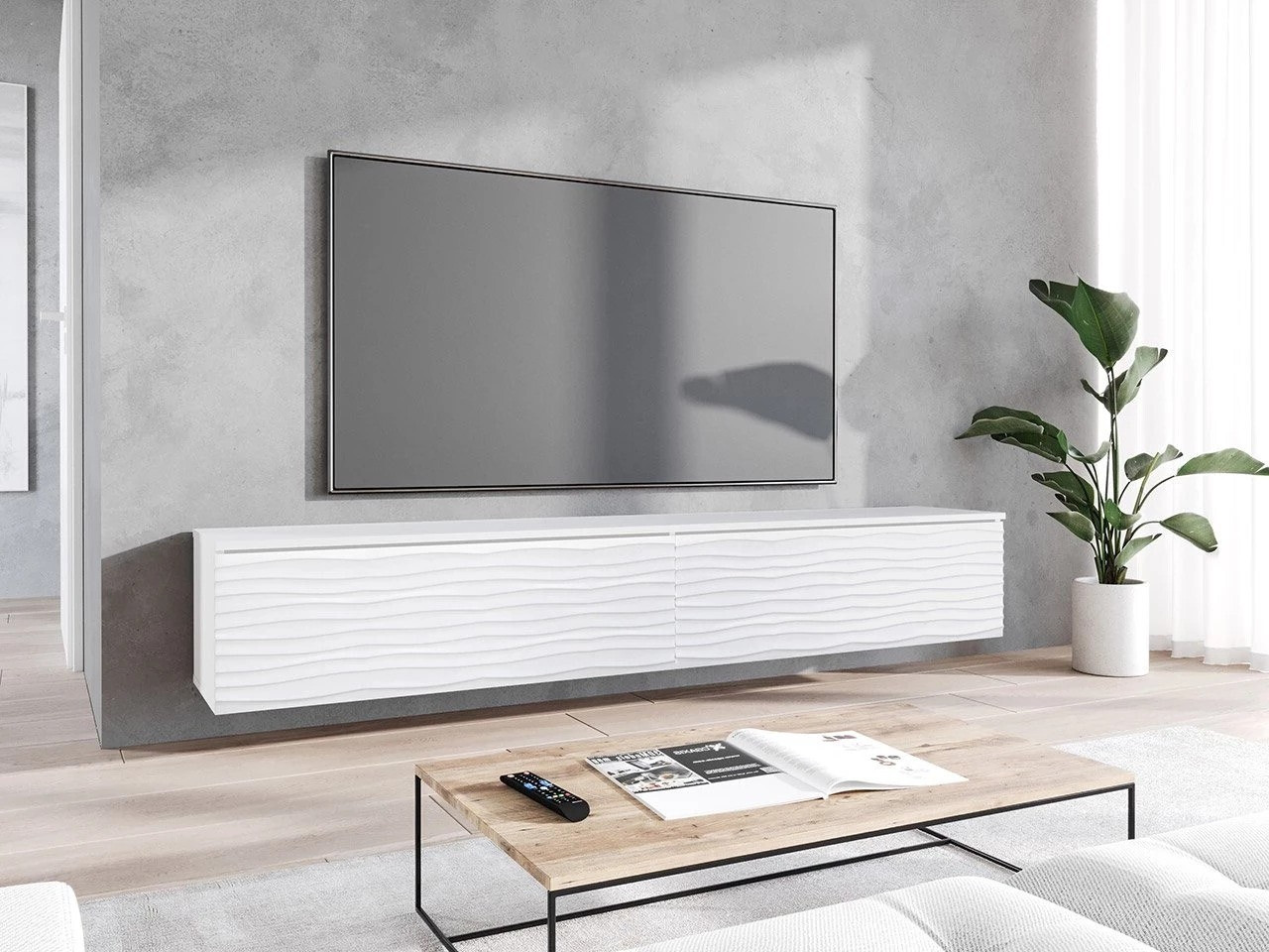 TV-bord Sarasota 164 (Hvid)