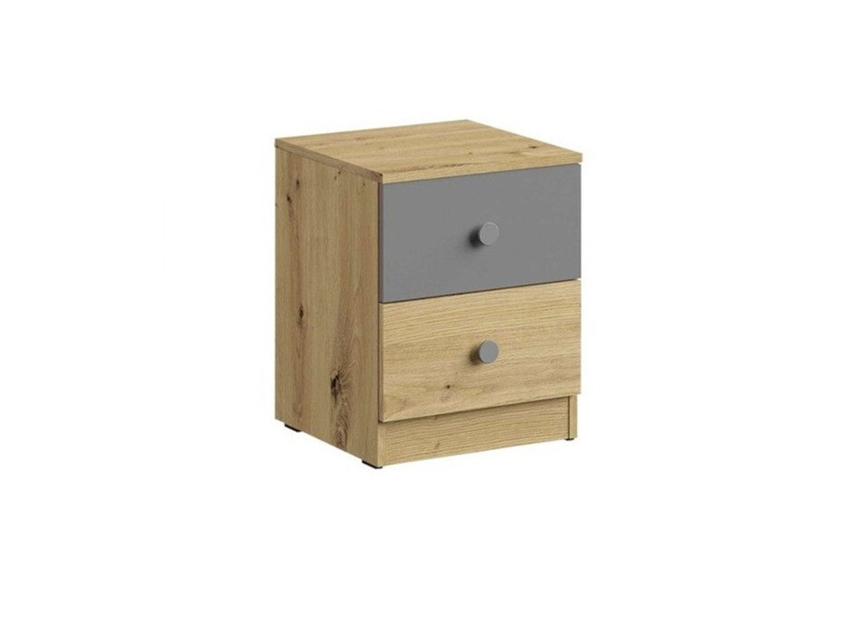 Sengebord Almira 108 (Artisan eg + Grå)
