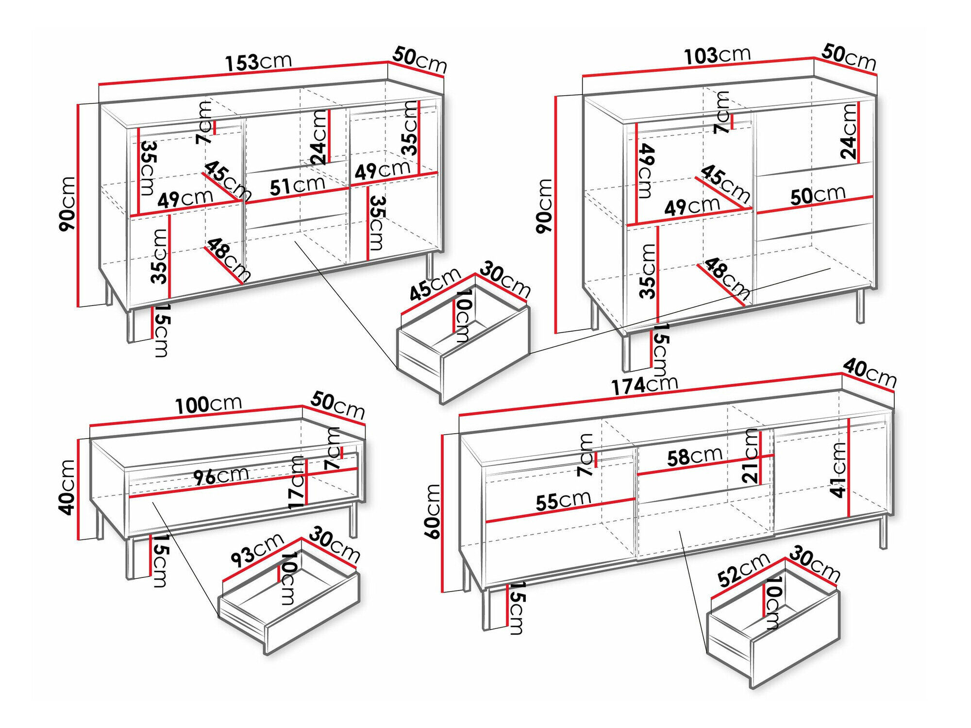 Stuemøbelsæt Comfivo Delruva 106 (Sort)
